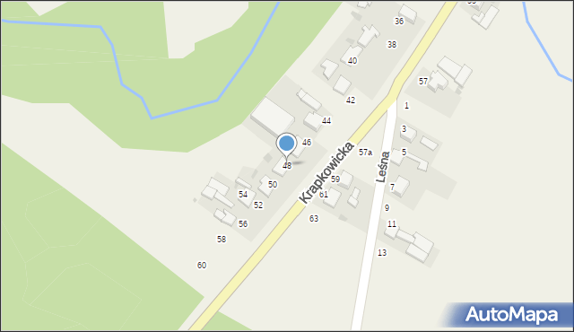 Pietna, Krapkowicka, 48, mapa Pietna