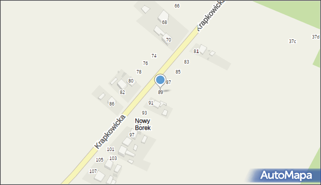 Pietna, Krapkowicka, 89, mapa Pietna