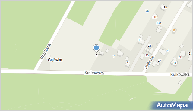 Piła Kościelecka, Krakowska, 5, mapa Piła Kościelecka