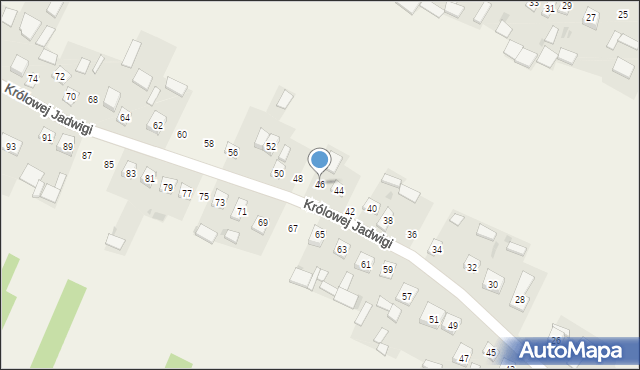 Pilchów, Królowej Jadwigi, 46, mapa Pilchów