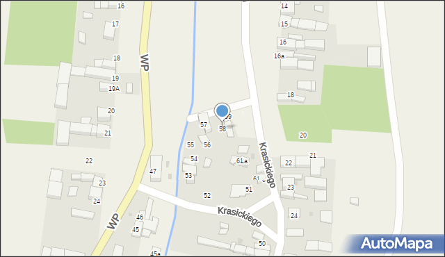 Pilszcz, Krasickiego Ignacego, bp., 58, mapa Pilszcz