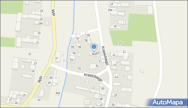 Pilszcz, Krasickiego Ignacego, bp., 61a, mapa Pilszcz