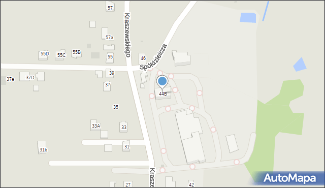 Pilzno, Kraszewskiego, 44B, mapa Pilzno