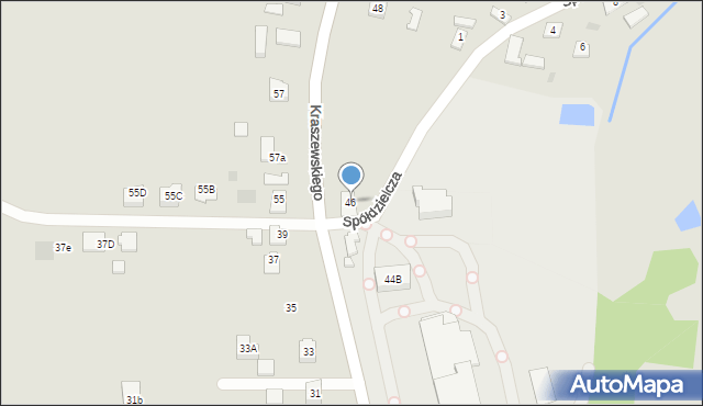 Pilzno, Kraszewskiego, 46, mapa Pilzno