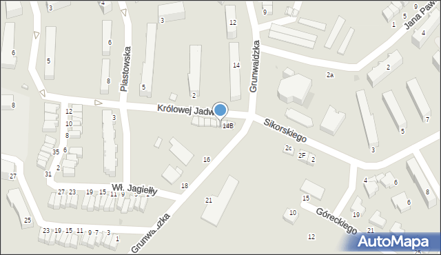 Pińczów, Królowej Jadwigi, 14c, mapa Pińczów