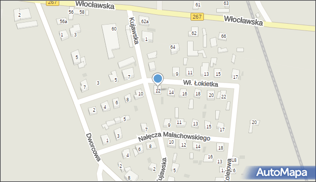 Piotrków Kujawski, Króla Władysława Łokietka, 12, mapa Piotrków Kujawski