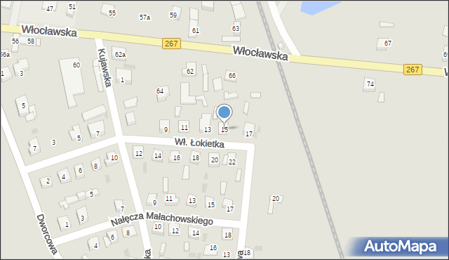 Piotrków Kujawski, Króla Władysława Łokietka, 15, mapa Piotrków Kujawski