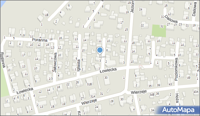 Piotrków Trybunalski, Krańcowa, 5, mapa Piotrków Trybunalski