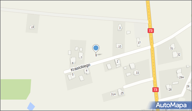 Piotrkowice, Krasickiego Ignacego, bp., 8, mapa Piotrkowice