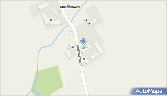Piotrowice Nyskie, Krakówkowice, 40, mapa Piotrowice Nyskie