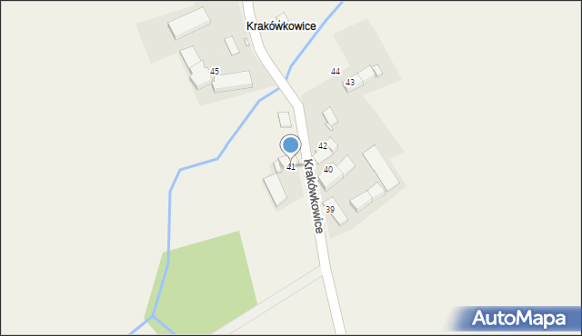 Piotrowice Nyskie, Krakówkowice, 41, mapa Piotrowice Nyskie