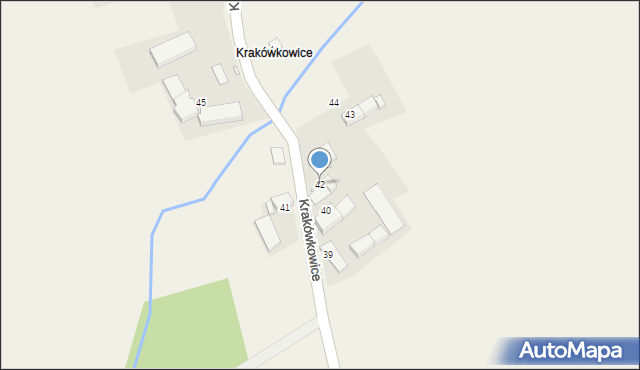 Piotrowice Nyskie, Krakówkowice, 42, mapa Piotrowice Nyskie