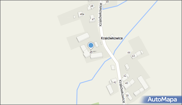 Piotrowice Nyskie, Krakówkowice, 45, mapa Piotrowice Nyskie