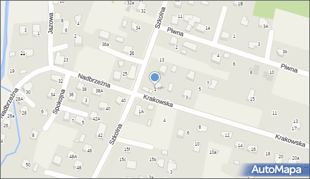 Pisarzowice, Krakowska, 1, mapa Pisarzowice