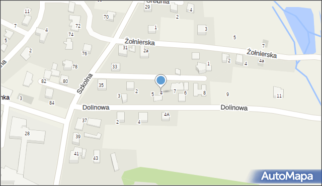 Pisarzowice, Krótka, 4, mapa Pisarzowice