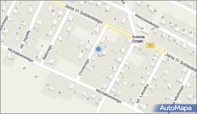 Płaza, Króla Bolesława Chrobrego, 7, mapa Płaza