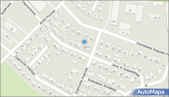 Pleszew, Króla Jana III Sobieskiego, 17, mapa Pleszew