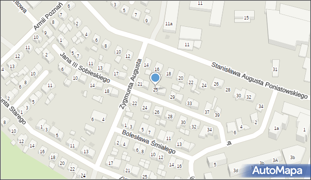 Pleszew, Króla Jana III Sobieskiego, 25, mapa Pleszew