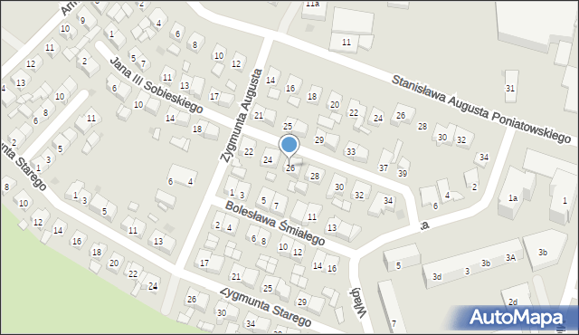Pleszew, Króla Jana III Sobieskiego, 26, mapa Pleszew