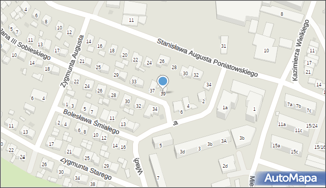 Pleszew, Króla Jana III Sobieskiego, 39, mapa Pleszew