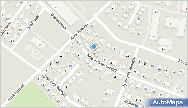 Pleszew, Króla Jana III Sobieskiego, 5, mapa Pleszew