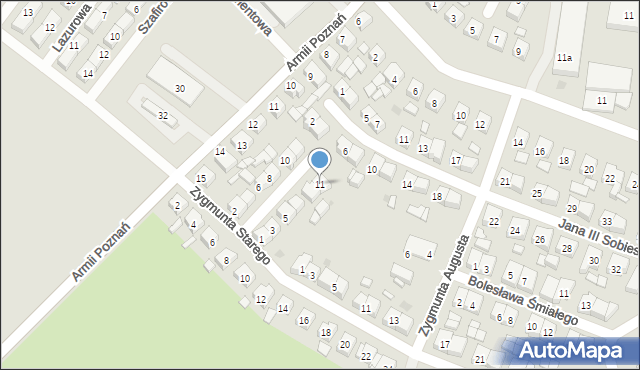 Pleszew, Króla Władysława Łokietka, 11, mapa Pleszew