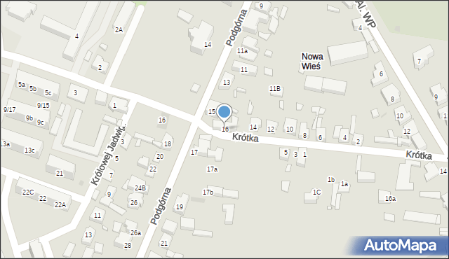 Pleszew, Krótka, 16, mapa Pleszew