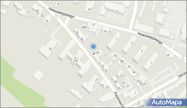 Płock, Króla Kazimierza Wielkiego, 16, mapa Płock