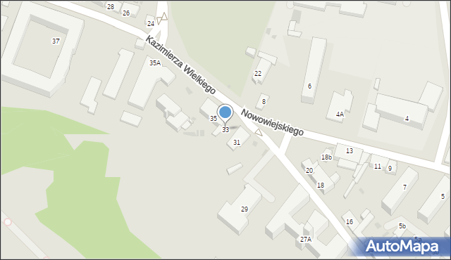 Płock, Króla Kazimierza Wielkiego, 33, mapa Płock