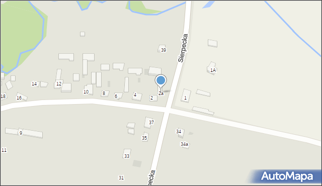 Płock, Krzywa, 2a, mapa Płock