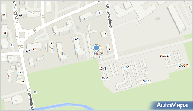 Płońsk, Kruszewskiego Franciszka, 6n, mapa Płońsk