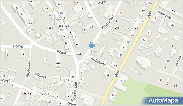 Płoty, Krótka, 3, mapa Płoty