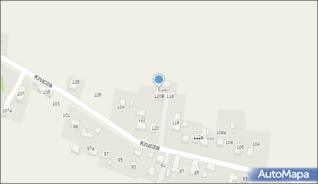 Pniówek, Krucza, 120n, mapa Pniówek