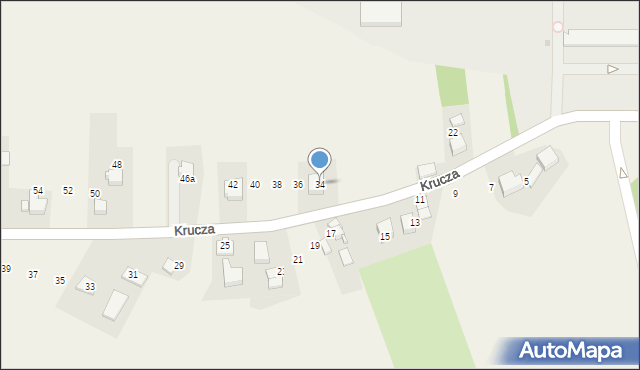 Pniówek, Krucza, 34, mapa Pniówek