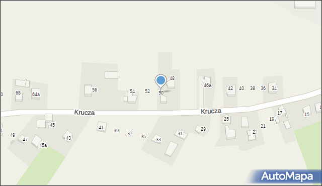 Pniówek, Krucza, 50, mapa Pniówek