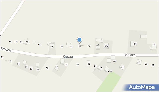 Pniówek, Krucza, 72, mapa Pniówek