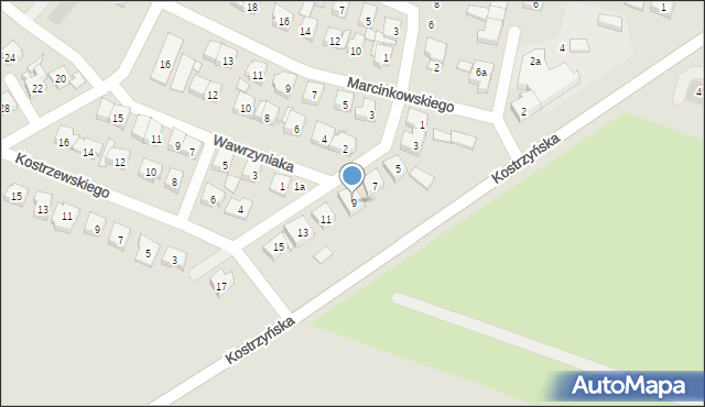 Pobiedziska, Króla Bolesława Chrobrego, 9, mapa Pobiedziska