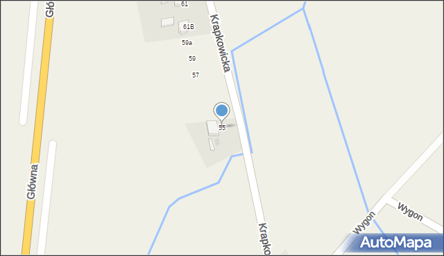 Poborszów, Krapkowicka, 55, mapa Poborszów