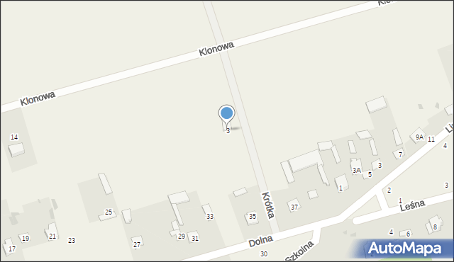 Podgórze, Krótka, 3, mapa Podgórze