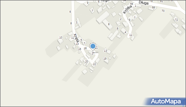 Podrzewie, Kręta, 17, mapa Podrzewie