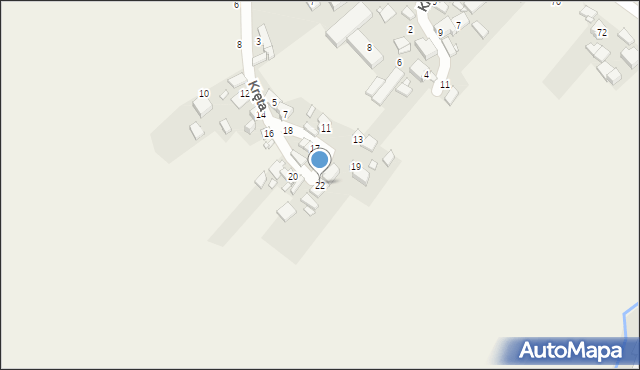 Podrzewie, Kręta, 22, mapa Podrzewie
