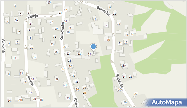 Podzamcze, Krakowska, 26, mapa Podzamcze