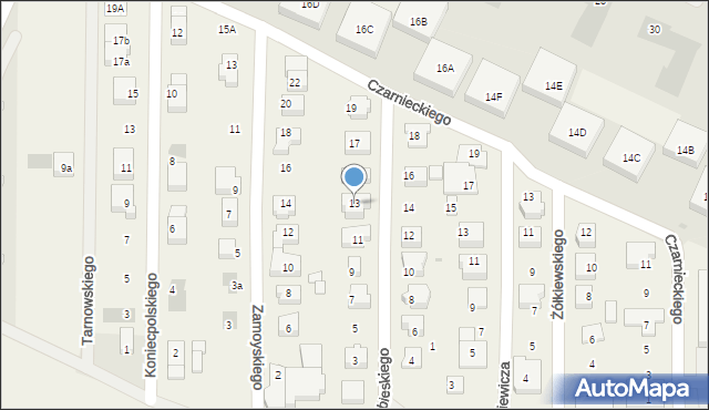 Pogórze, Króla Jana III Sobieskiego, 13, mapa Pogórze