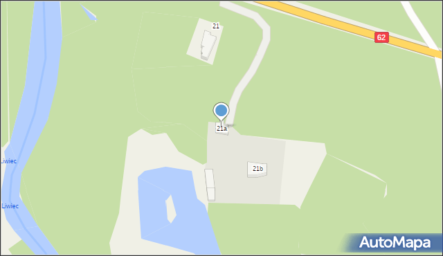 Pogorzelec, Krajowa, 21a, mapa Pogorzelec