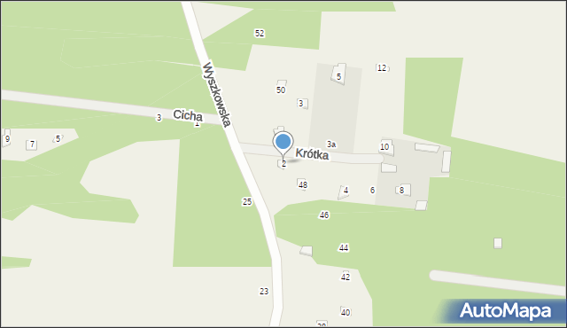 Pogorzelec, Krótka, 2, mapa Pogorzelec