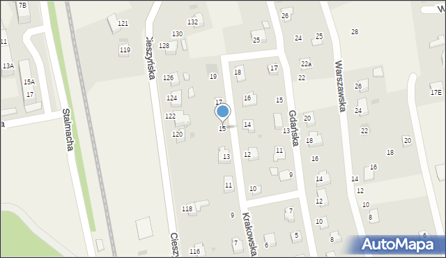 Pogwizdów, Krakowska, 15, mapa Pogwizdów