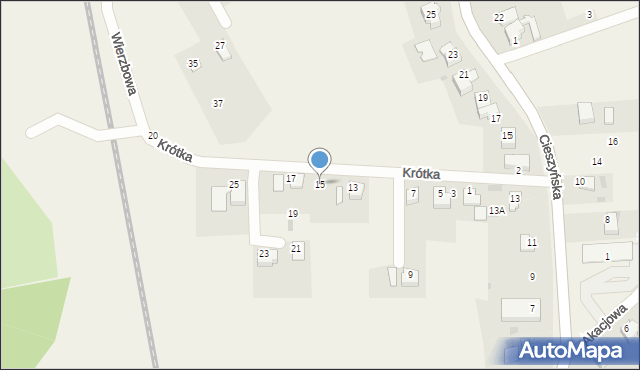 Pogwizdów, Krótka, 15, mapa Pogwizdów
