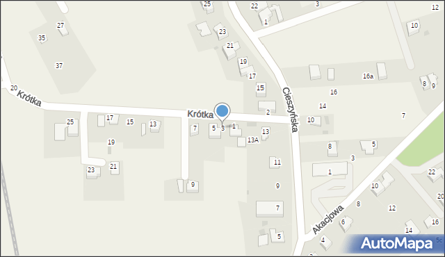 Pogwizdów, Krótka, 3, mapa Pogwizdów