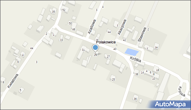Polakowice, Króla Jana III Sobieskiego, 29, mapa Polakowice