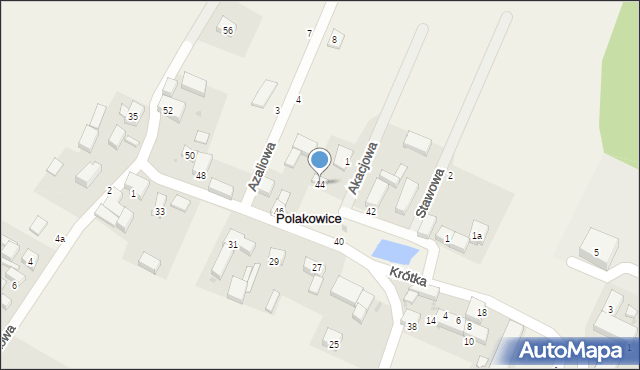 Polakowice, Króla Jana III Sobieskiego, 44, mapa Polakowice